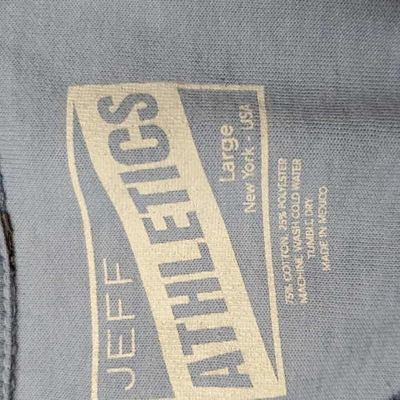 Jeff Athletics 1/2 Zip Large Blue - Picture 3 of 3
